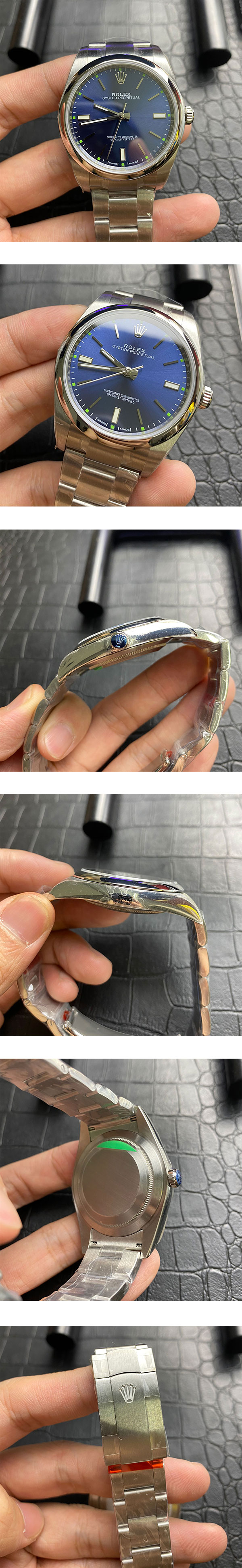 【TW製 ブルー】ロレックスコピー時計 M114300-0003 オイスターパーペチュアル 39mm